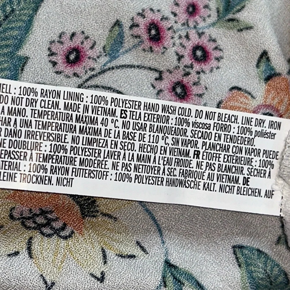 Forever 21 Size S White Black & Pink Floral Cottagecore Short Sleeve Maxi Dress - Picture 7 of 9